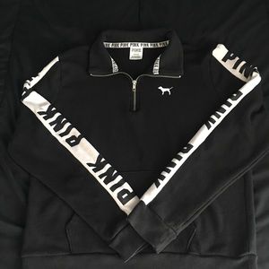 Victoria Secret Pink Half Zip Pullover Sweater